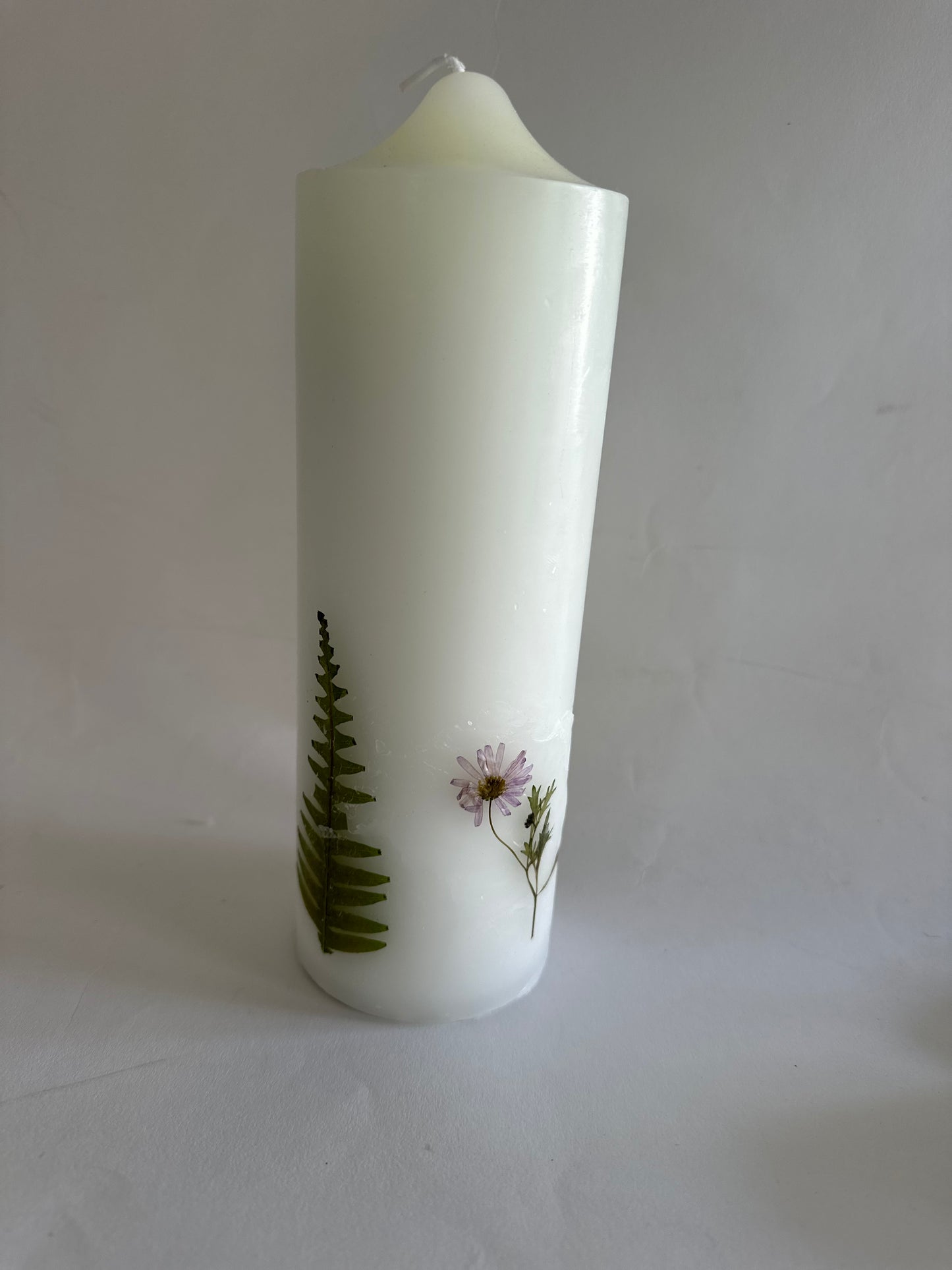 Pressed Flower Candle